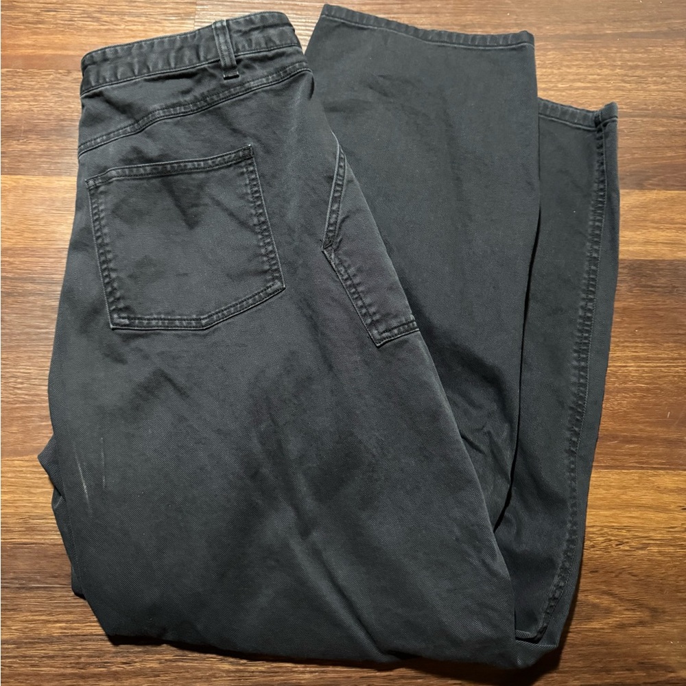 GAP Women’s Twill Barrel Pants - Black